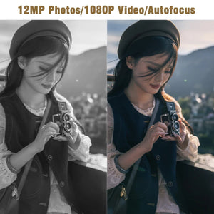 Vintage Mini Digital Camera Autofocus 12MP 1080P FHD Video Vlogging Portable - stepyours.com