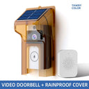Waterproof Outdoor Wireless Doorbell with Solar Cover Camera WiFi Digital Door Peepholes Smart Home Intercom Video Eye Ring Bell by stepyours.com