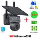 INQMEGA Solar Powered PTZ Camera 5MP 4MP WiFi 4G CCTV With Two Way Audio - stepyours.com