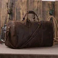Leather Duffle Bag - Men Travel — product view 9
