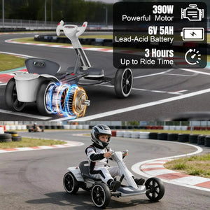 Kids Foldable Electric Go Kart Bluetooth — product view 3