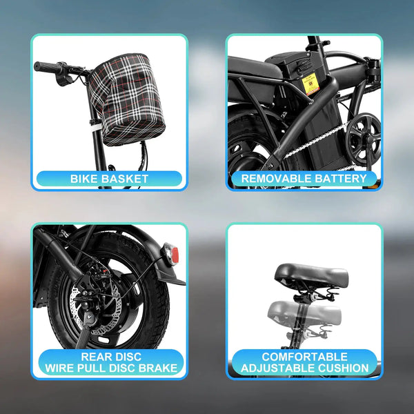 Lightweight Folding Electric Bike — product view 5