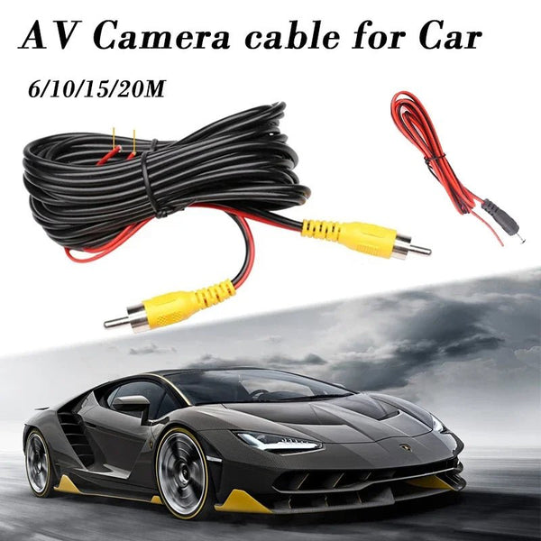 RCA Video Cable for Car Rear View Camera Universal 6 10 15 20 Meters Wire - stepyours.com