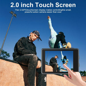 Ourlife MTR40 5K Action Camera 2 Inch IPS Touch Screen 5X Zoom 30M Waterproof - stepyours.com