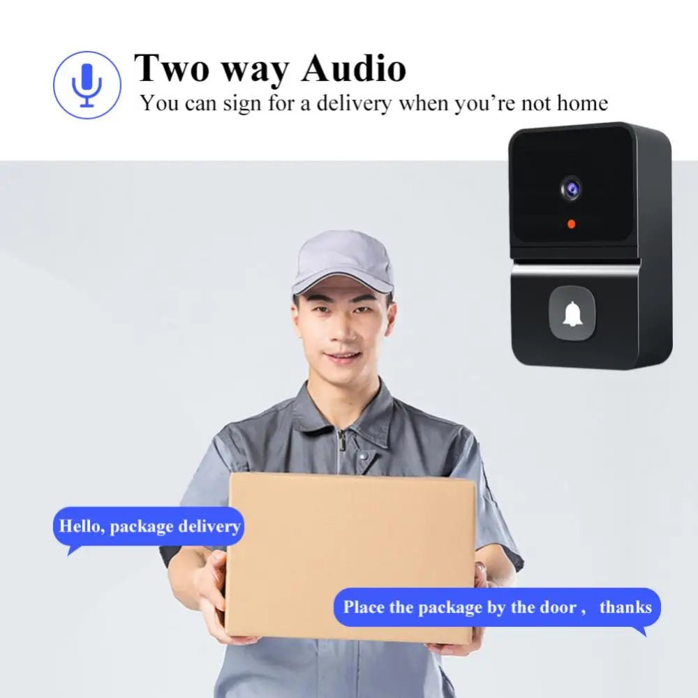 Wireless Doorbell With WiFi HD Camera Night Vision Intercom - stepyours.com