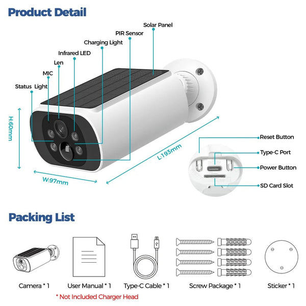 ALEVIO Solar Outdoor Camera - 2.5K Video, AI Detection And Color Night Vision - stepyours.com