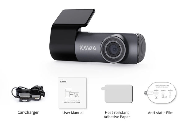 KAWA D5 2K Dash Cam For Car DVR With WiFi Voice Control WDR - stepyours.com