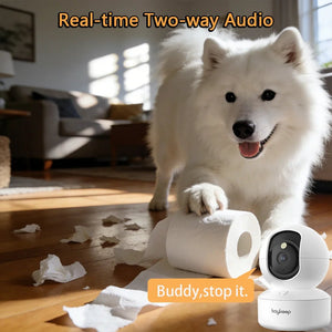 BoyKeep 2K Smart WiFi Security Camera - 360 PTZ Indoor Surveillance Hooks - stepyours.com