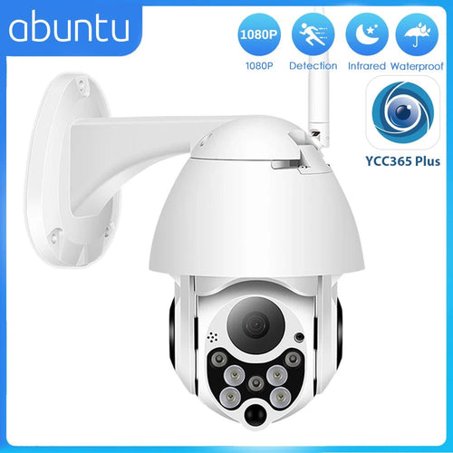 Abuntu YCC365 Plus PTZ WiFi Outdoor CCTV Camera 1080P Waterproof 4x Zoom - stepyours.com