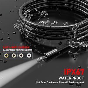 3.9mm HD Two Way Rotary Endoscope Camera 360 1080P 5.0 Inch IPS Screen Hooks - stepyours.com