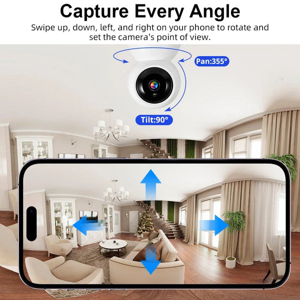 Fuers 4K 8MP Indoor IP Camera WiFi With Auto Tracking - Tuya App Compatible - stepyours.com