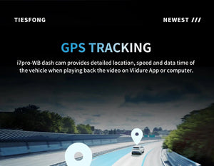 TiESFONG 4CH GPS Dash Cam I7Pro Front 4K 2K Plus 3x1080P Car DVR WiFi - stepyours.com