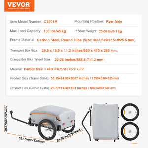 Lbs Bike Cargo Trailer Cart — product image 7