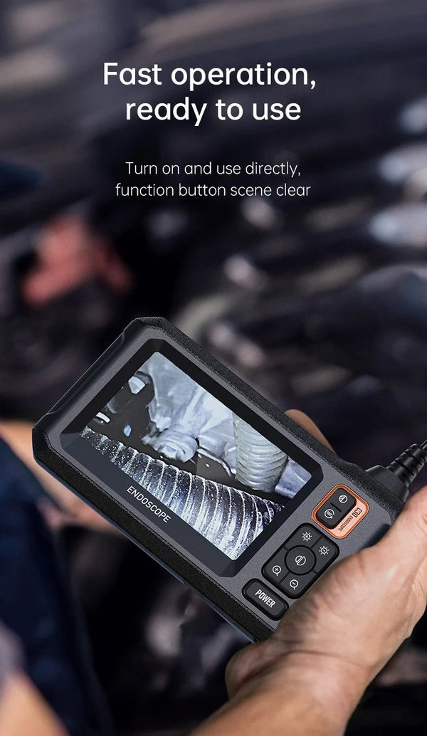 Industrial Endoscope Camera 4.3 Inch IPS Screen 1080P IP67 Waterproof Borescope - stepyours.com