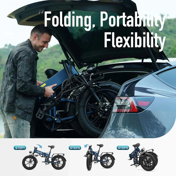 Urlife Foldable Fat Tire E Bike Configuration — product view 4