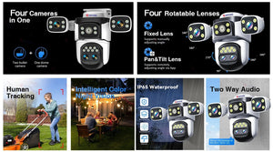 DIFANG 20MP Outdoor Security Camera With 10x Zoom And Auto Tracking - stepyours.com
