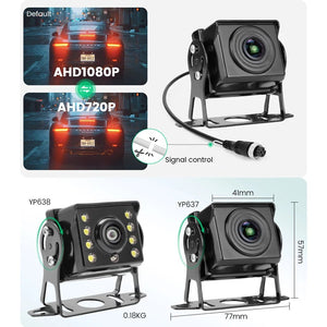 GreenYi AHD 1920x1080P Fisheye Wide Angle Car Rear View Camera For Bus Truck - stepyours.com
