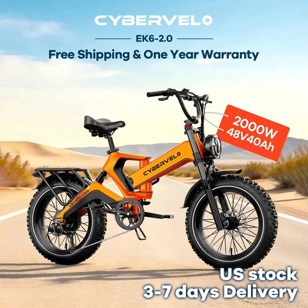 Cybervelo Fat Tire Ebike — product view 3