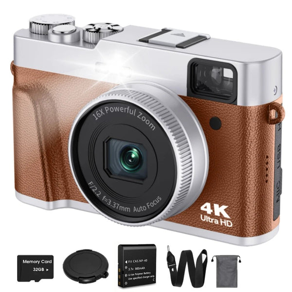 MELCAM DC202 4K Vlogging Camera With Auto Focus And Anti Shake 48MP - stepyours.com