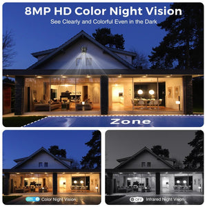 ANBIUX 8MP Dual Lens WiFi Camera - AI Human Detection Outdoor PTZ Security - stepyours.com