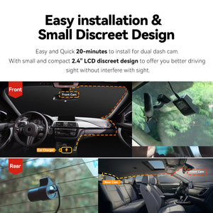DDPAI Z40 Dash Cam Car Camera Sony IMX335 1944P GPS WiFi 360 Rotation - stepyours.com