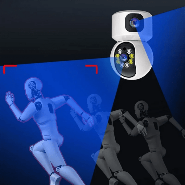 Tuya 8MP Dual Lens WiFi Baby Monitor - Auto Tracking And Color Night Vision - stepyours.com