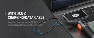 Teslong TD450S Borescope Four Point Five Inch Articulating Endoscope 1080P - stepyours.com