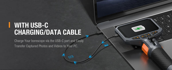 Teslong TD450S Borescope Four Point Five Inch Articulating Endoscope 1080P - stepyours.com