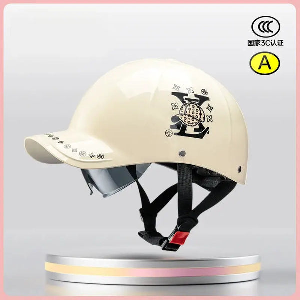 Cafe Racer Baseball Cap Half Helmet — product view 9