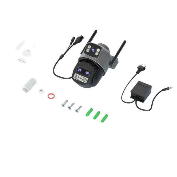 BESDER 15MP WiFi Outdoor Camera Dual Screen 10X Zoom PTZ Security IP Cam - stepyours.com