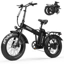 ESKUTE Electric Bike for Adults, 48V 20.8Ah Removable Battery, 20x4 Fat Tire Foldable Ebike with 1200W Peak Motor, Folding E Bike with 7‑Speed, 20+ MPH, up to 80 Miles, NFC Unlock