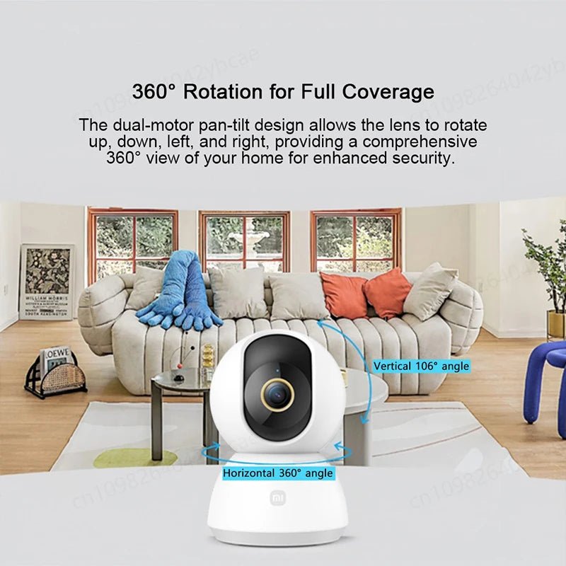 Xiaomi Home Security PTZ 2K Camera Color Night Vision AI Detection Hooks - stepyours.com