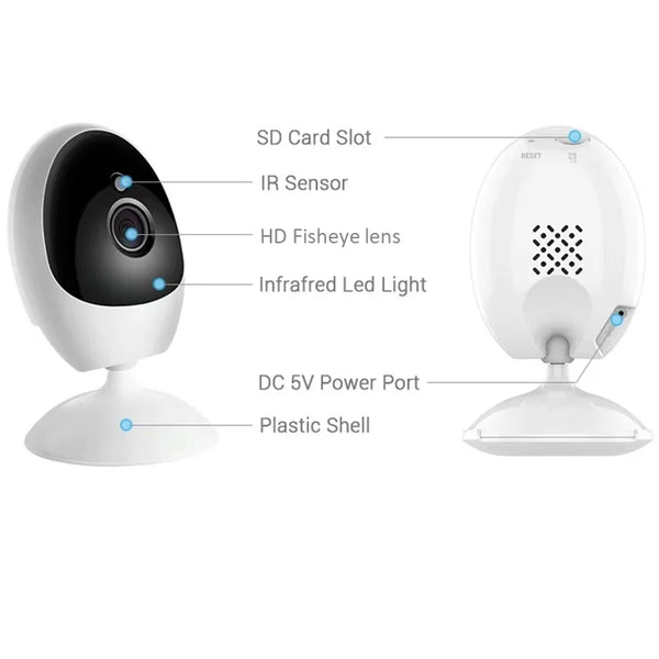 ICSEE Fisheye Camera 180 Degree Panoramic 1080P WiFi Security Camera - stepyours.com