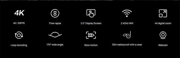 SJCAM SJ4000 Air Action Camera 4K Video 30m Waterproof 2.4G WiFi Sports Cam - stepyours.com