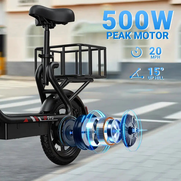 Compact Dyu Foldable Electric Scooter — product view 3