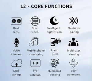 Icsee 8MP 4K PTZ WiFi Camera Dual Lens - AI Tracking Outdoor Surveillance - stepyours.com