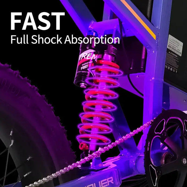 HEZZO Powerful Fat Tire Ebike — product view 6