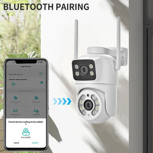 4MP Outdoor IP66 Dual Lens WiFi PTZ Camera With Smart Motion Detection - stepyours.com