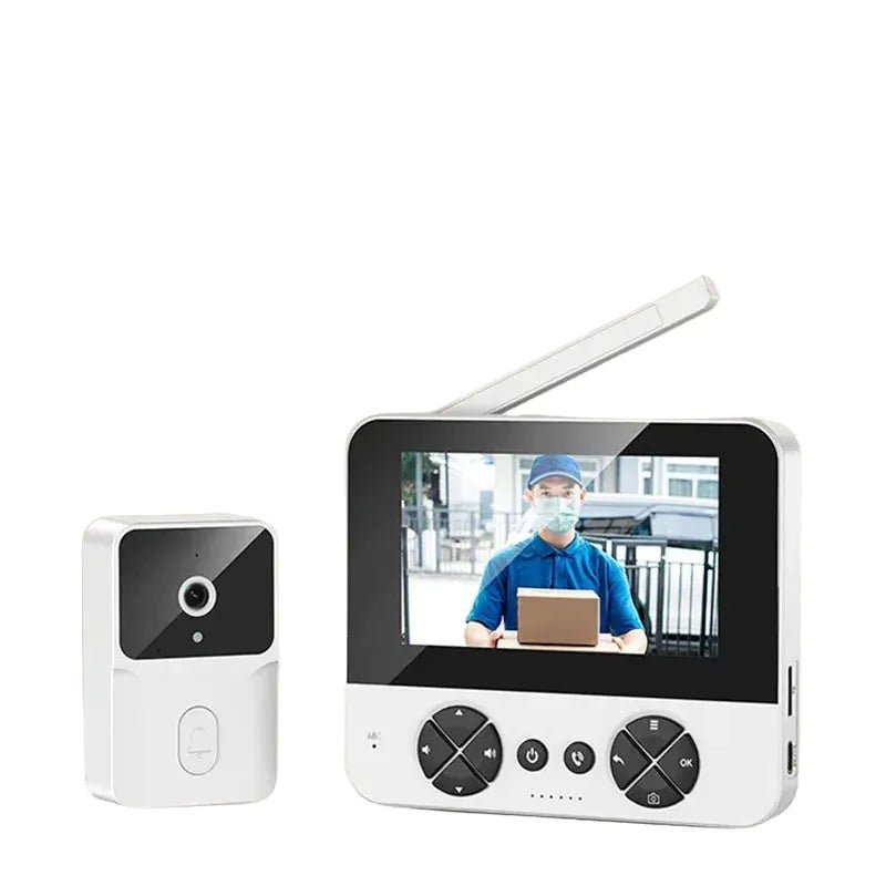 Wireless Video Doorbell 4.3 IR Night Vision Two Way Intercom - stepyours.com