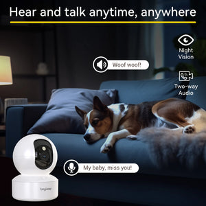 BoyKeep K30 - 2K Indoor Security Camera With 360 Pan Tilt Night Vision - stepyours.com