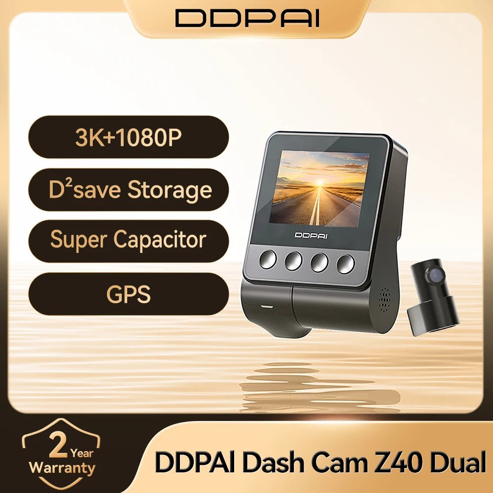 DDPAI Z40 Dash Cam Car Camera Sony IMX335 1944P GPS WiFi 360 Rotation - stepyours.com