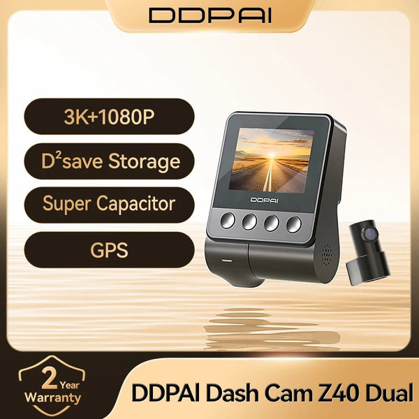 DDPAI Z40 Dash Cam Car Camera Sony IMX335 1944P GPS WiFi 360 Rotation - stepyours.com