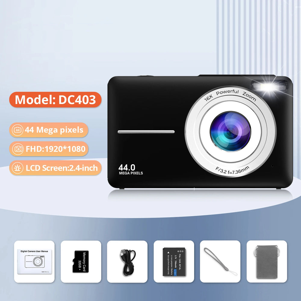 2024 Digital Camera 2.4 Inch 1080P Rechargeable For Kids Beginner Gift - stepyours.com
