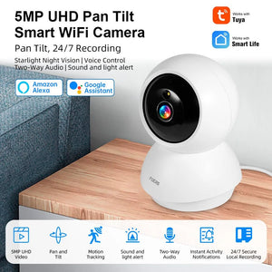 Fuers 4K 8MP Indoor IP Camera WiFi With Auto Tracking - Tuya App Compatible - stepyours.com