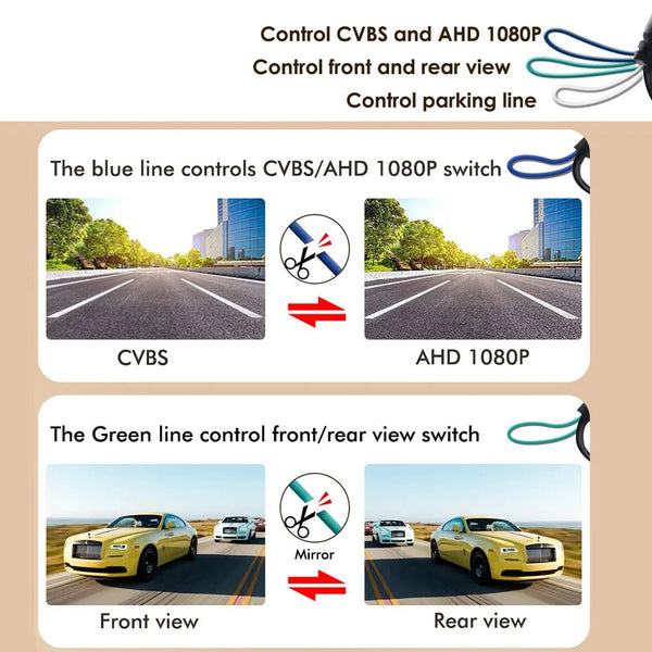 SMARTOUR AHD 1080P Reversing Camera Night Vision CVBS 6M Cable - stepyours.com