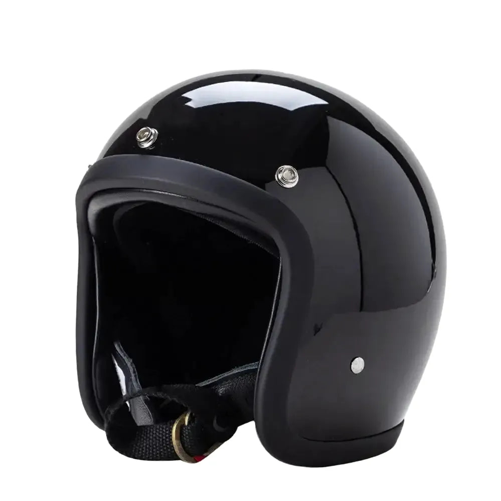 Vintage Open Face Motorcycle Helmet — product view 1