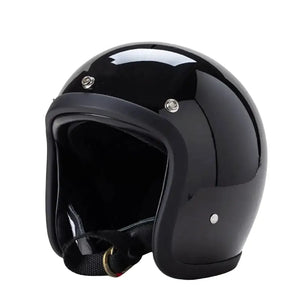 Vintage Open Face Motorcycle Helmet — product view 1