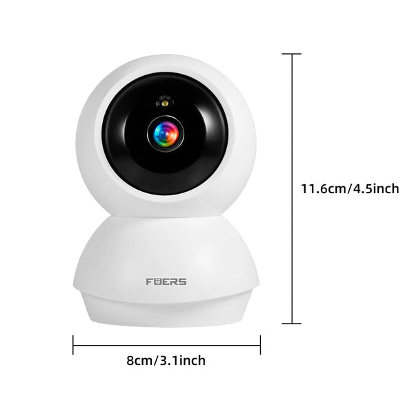 Fuers 4K 8MP Indoor IP Camera WiFi With Auto Tracking - Tuya App Compatible - stepyours.com
