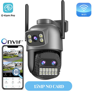 20MP Outdoors WiFi PTZ Security Camera - AI Human Detection and 10X Zoom Hooks