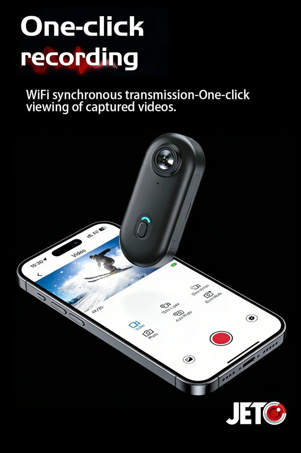 POV Magnetic 4K Waterproof Action Camera With WiFi For Helmet Bike Vlog - stepyours.com